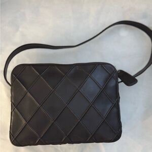 Chanel Lambskin Stitched Camera Case
 Dark Brown Quilted Shoulder Bag